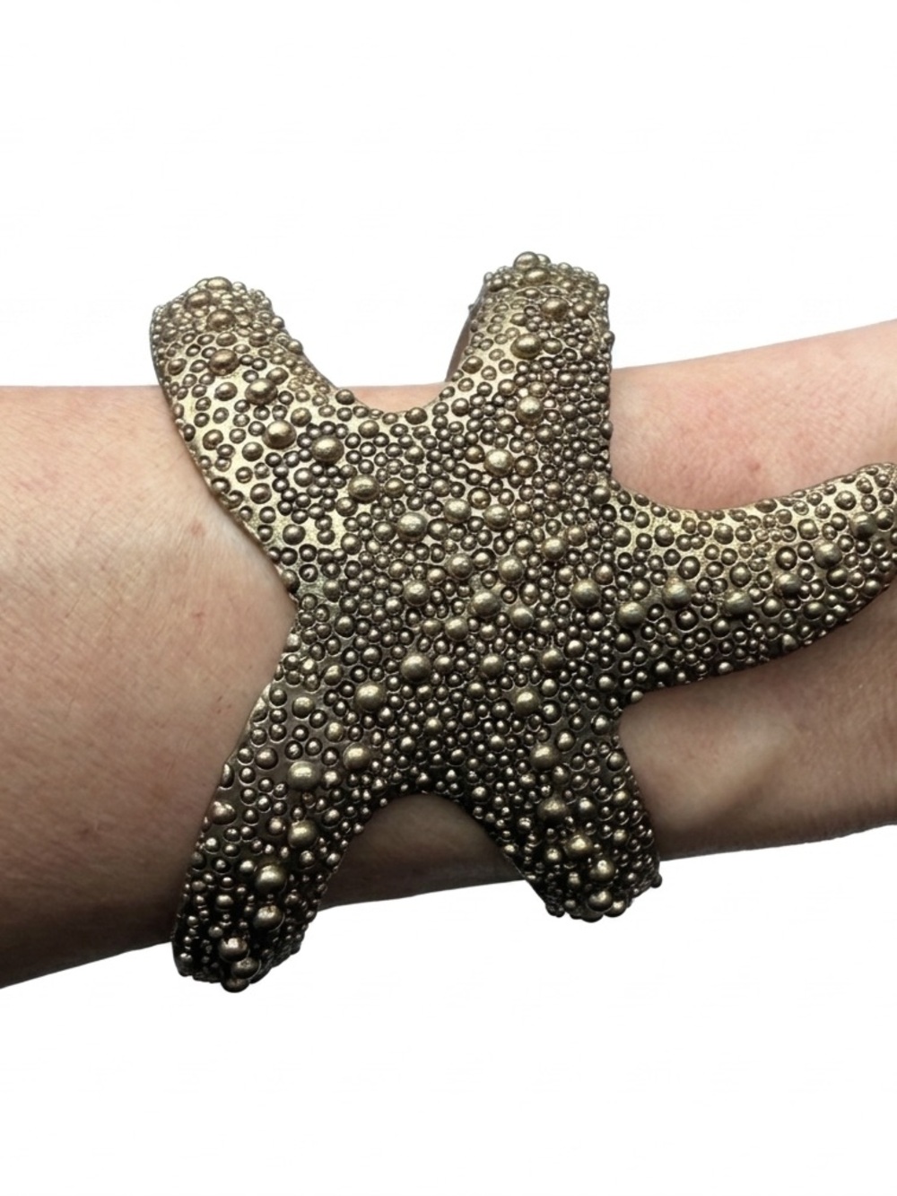 Gold Starfish Cuff Bracelet